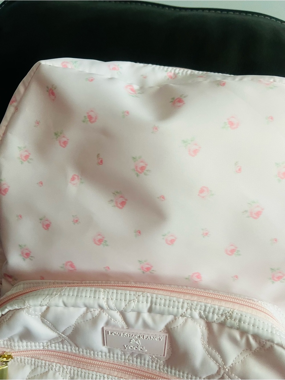 LoveShackFancy Light Pink Quilted Backpack and Matching Tote - Picture 5 of 5